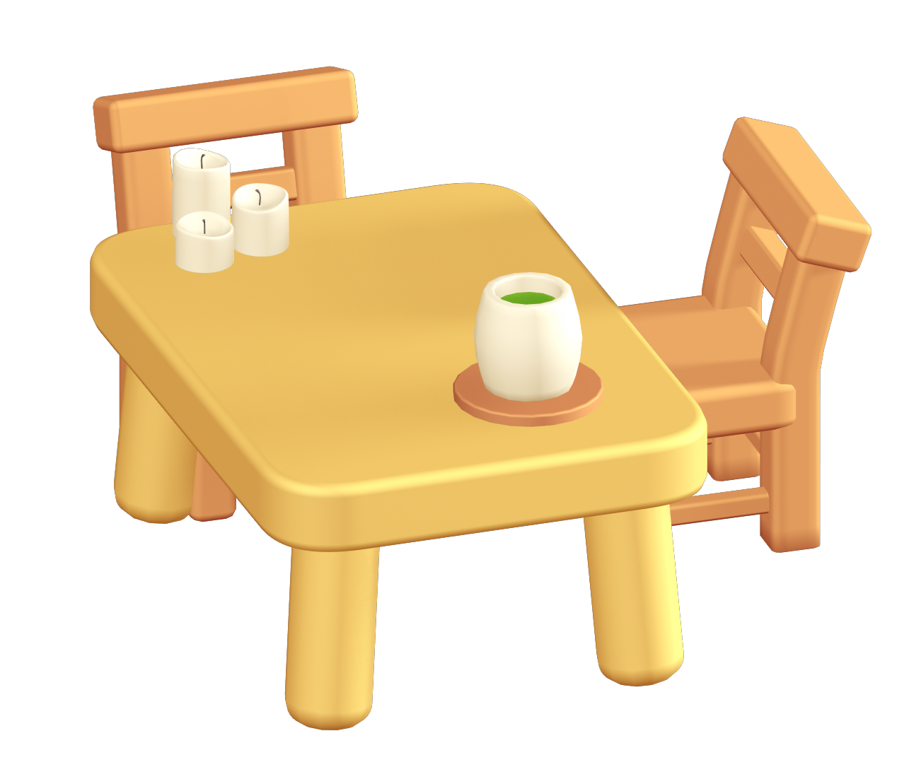 a set of chairs and a table